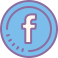 Facebook icon for social boosting services